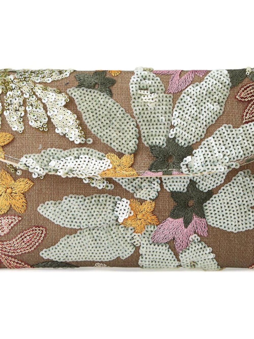 Clutch Purses for Women,Floral Embroidery Sequin Evening Beaded Clutch Bags for